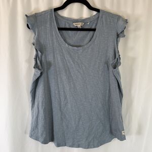 Toad and Co Tank Top Women's XL Blue Round Neck Organic Cotton Soft Pullover